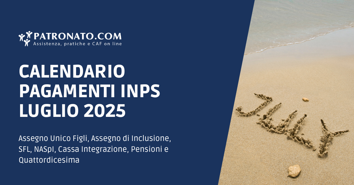 Calendario INPS Luglio
