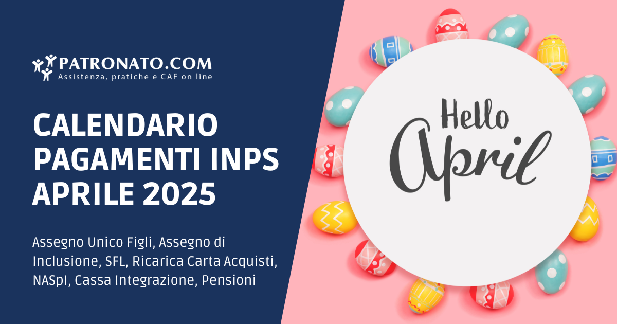 Calendario Aprile 2025