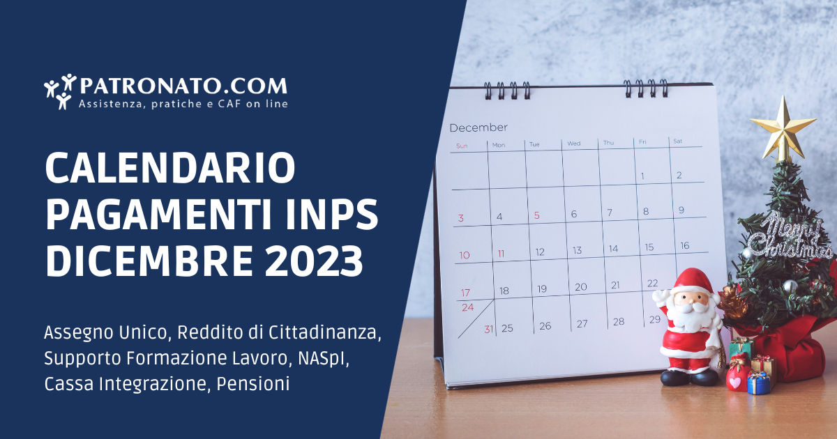 Calendario INPS Dicembre