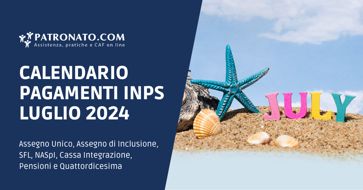 Calendario INPS Luglio