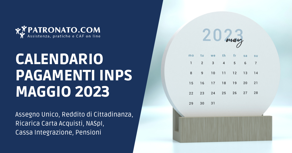 Calendario INPS maggio