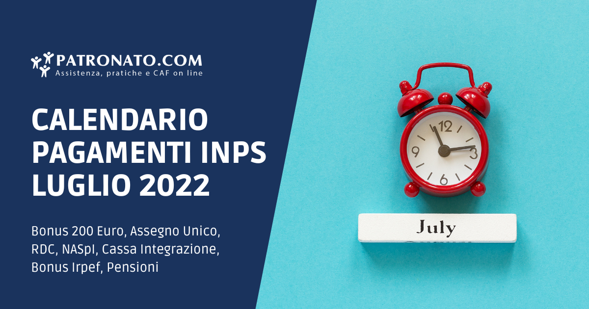 Calendario Luglio