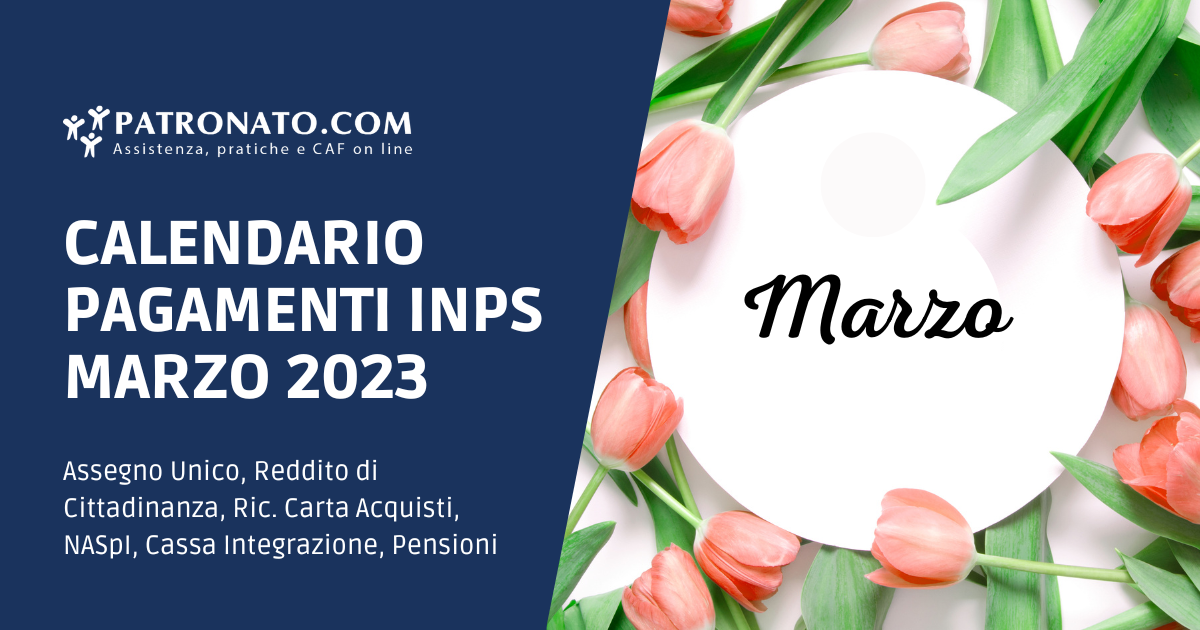 Calendario INPS marzo