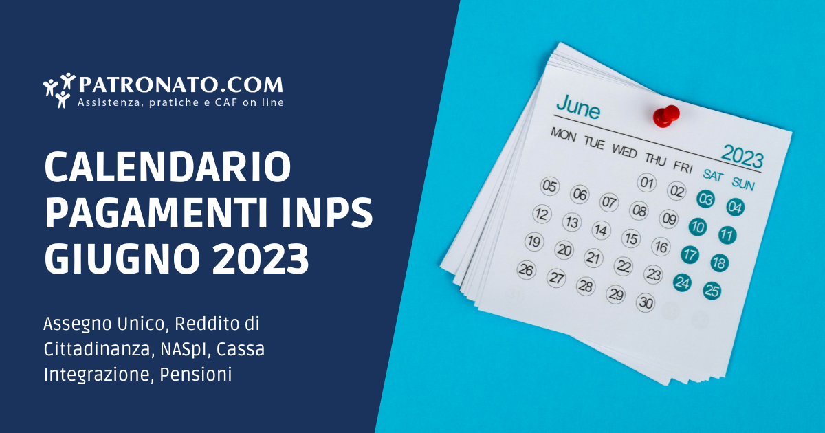 Calendario INPS giugno