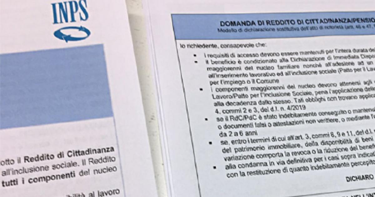 Reddito di cittadinanza