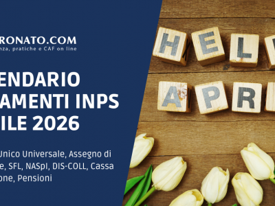 Calendario INPS Aprile 2026 date e giorni pagamenti