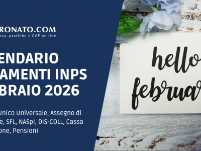 Calendario pagamenti INPS febbraio 2026