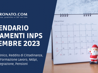 Calendario INPS Dicembre