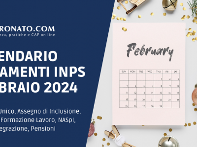 Calendario INPS Febbraio 2024