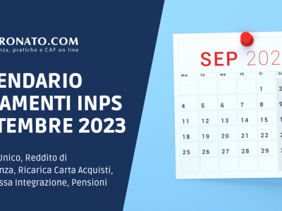 Calendario INPS Settembre