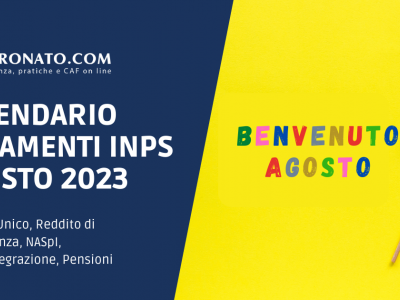 Calendario INPS agosto