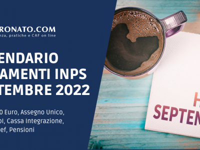Calendario INPS Settembre