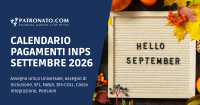Calendario INPS Pagamenti Settembre 2026