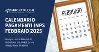 Calendario INPS Febbraio 2025