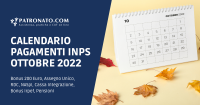 Calendario INPS ottobre