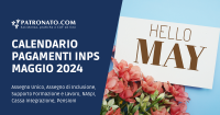 Calendario INPS Maggio