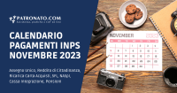 Calendario INPS Novembre