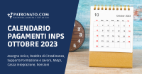 Calendario INPS ottobre