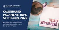 Calendario INPS Settembre