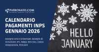 Calendario pagamenti INPS Gennaio 2026
