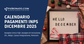 Calendario pagamenti INPS Dicembre 2025