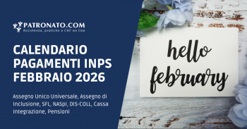Calendario pagamenti INPS febbraio 2026