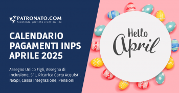 Calendario Aprile 2025