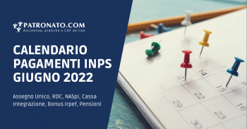 Calendario INPS giugno
