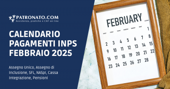 Calendario INPS Febbraio 2025