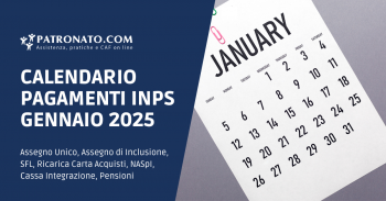 Calendario INPS Gennaio