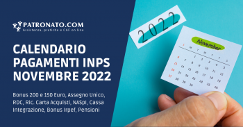 Calendario INPS  Novembre