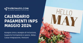 Calendario INPS Maggio