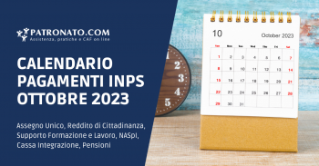 Calendario INPS ottobre
